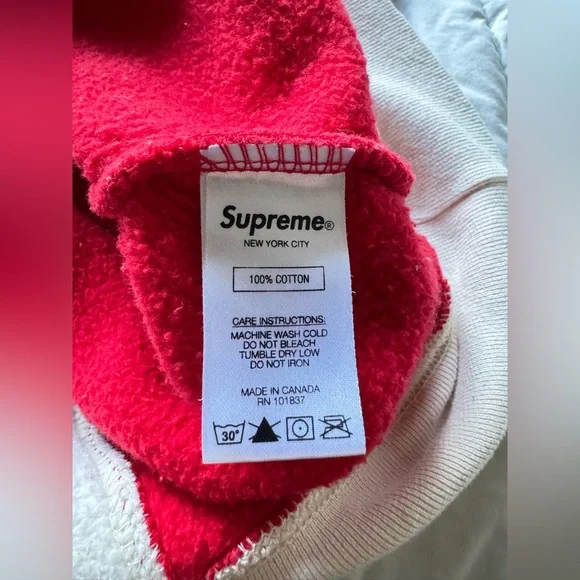 Supreme Paneled Arc Hooded Sweatshirt 'Natural'